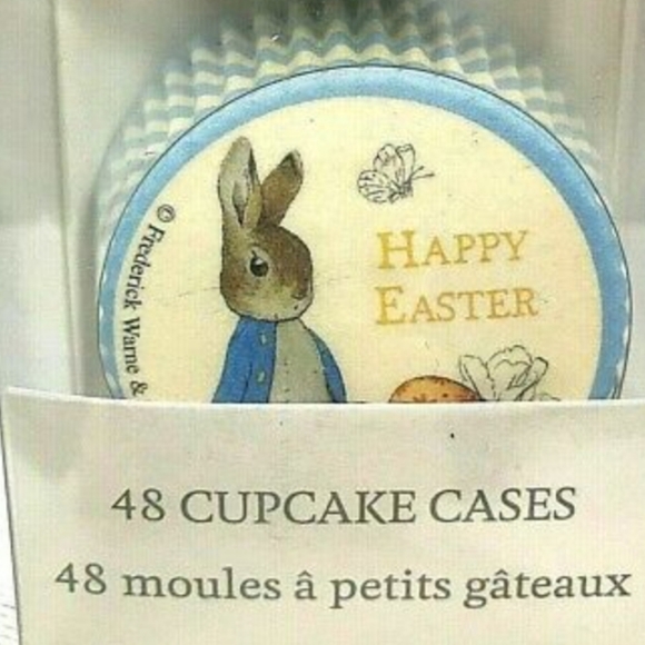 Peter Rabbit Happy Easter Beatrix Potter 48 Paper Cupcake Cases Baking Cups - Picture 2 of 5
